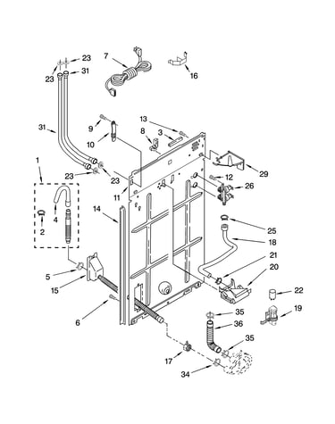 Rear panel parts