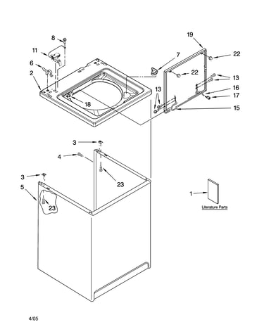 Top and cabinet parts