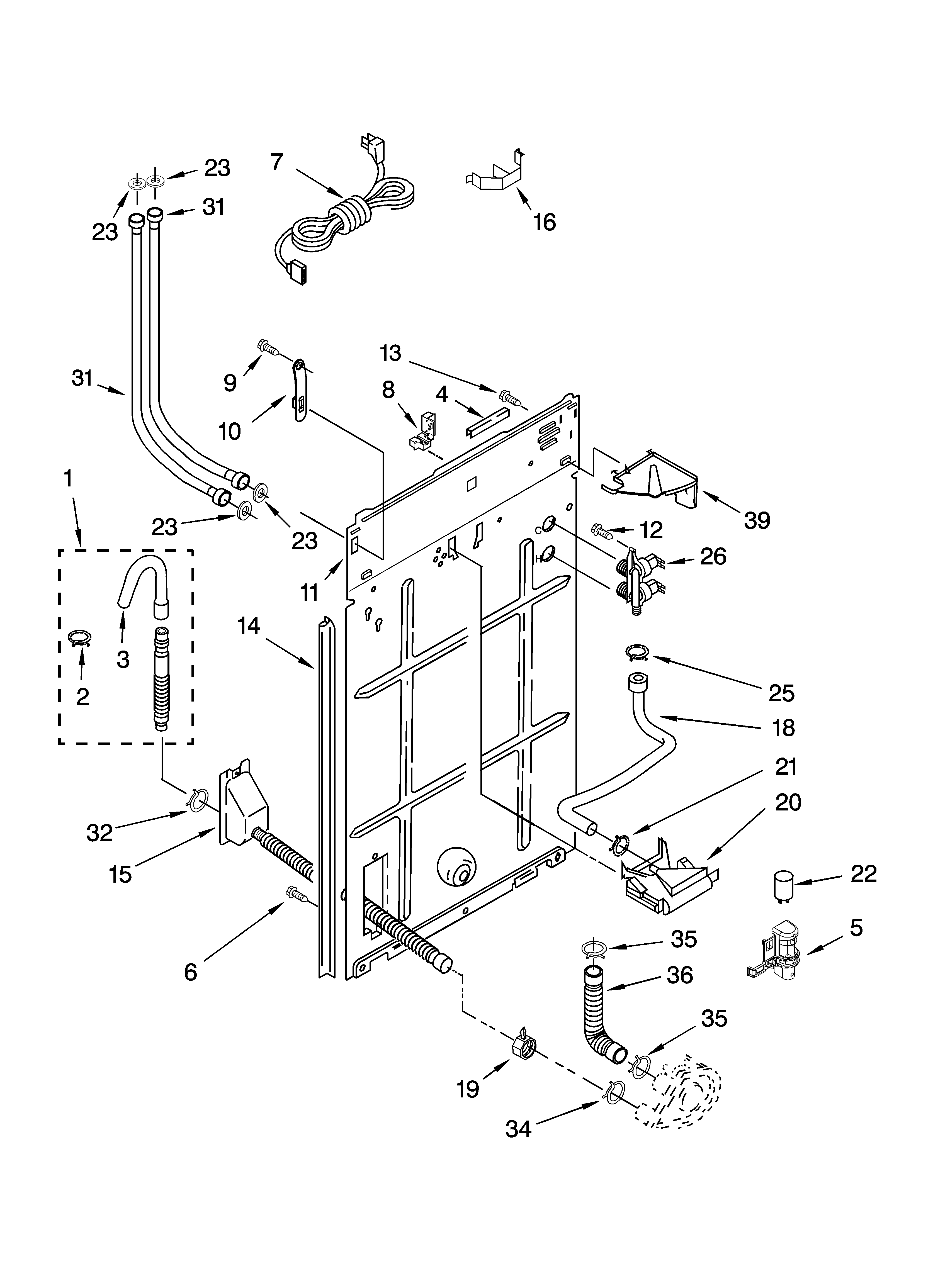 Rear panel parts
