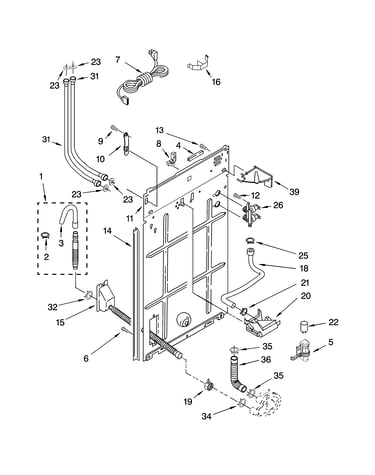 Rear panel parts