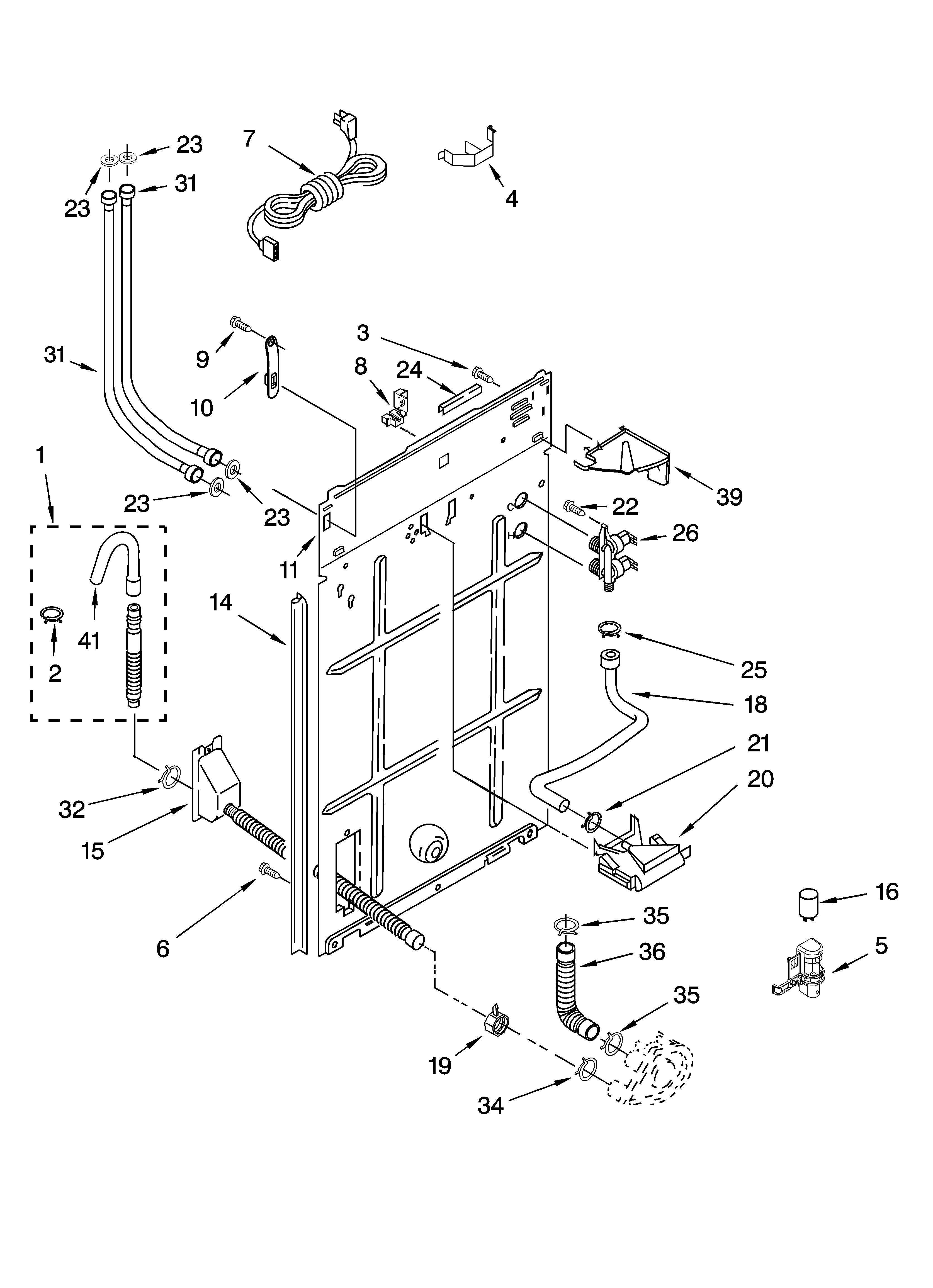 Rear panel parts