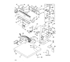 Kenmore 11076152500 top and console parts diagram