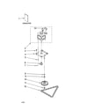 Kenmore 66513613101 motor and drive parts diagram