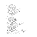 Kenmore 10656166500 refrigerator shelf parts diagram