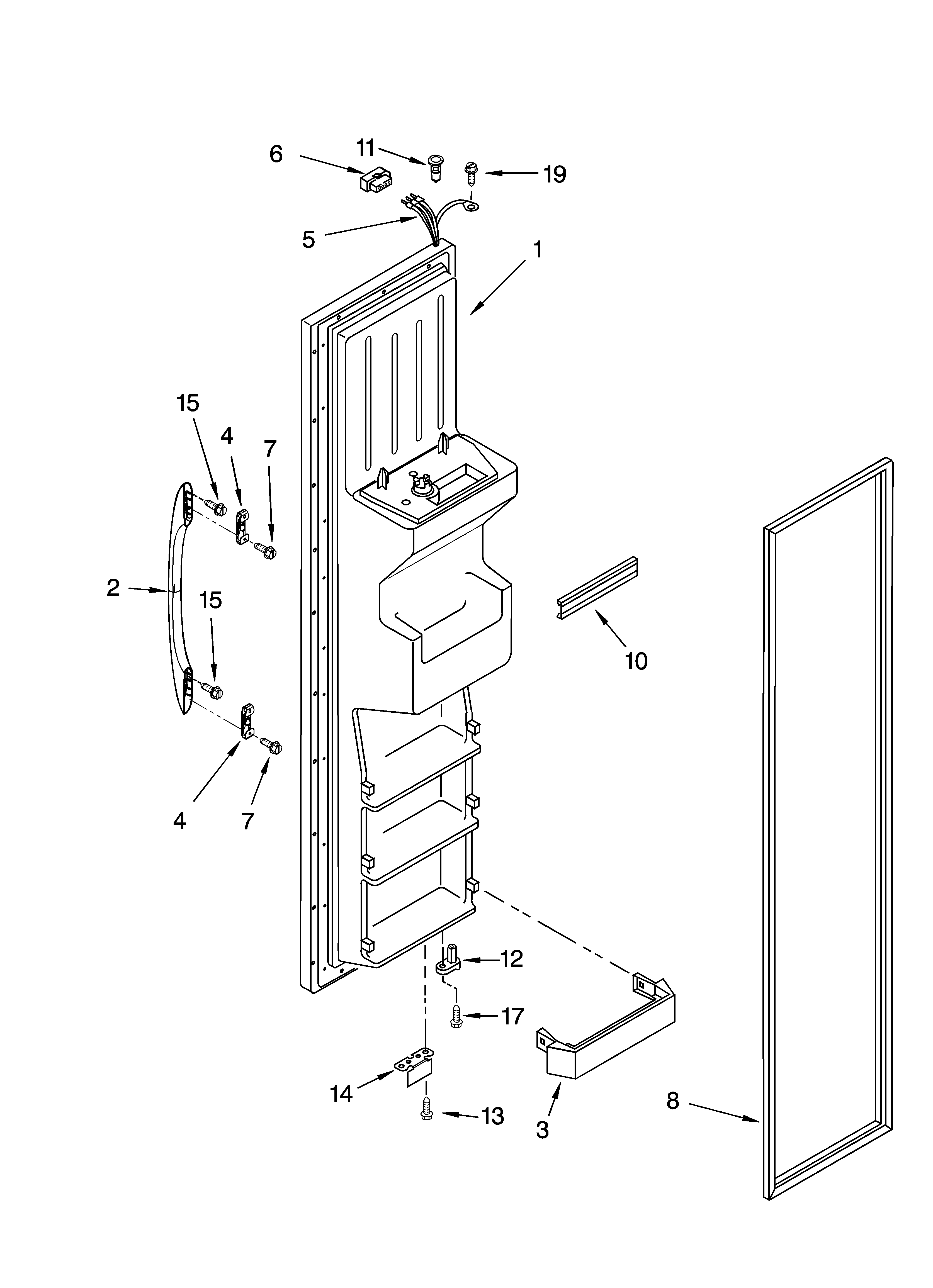 FREEZER DOOR PARTS