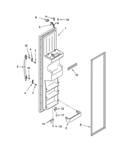 Freezer door parts