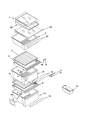 Refrigerator shelf parts