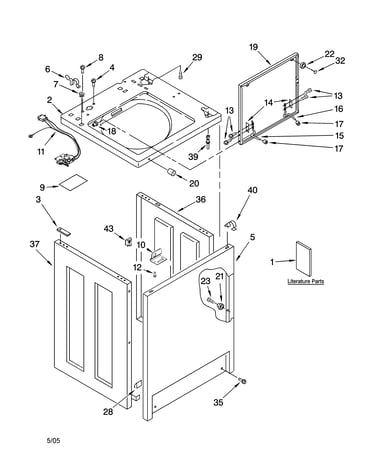 Top and cabinet parts