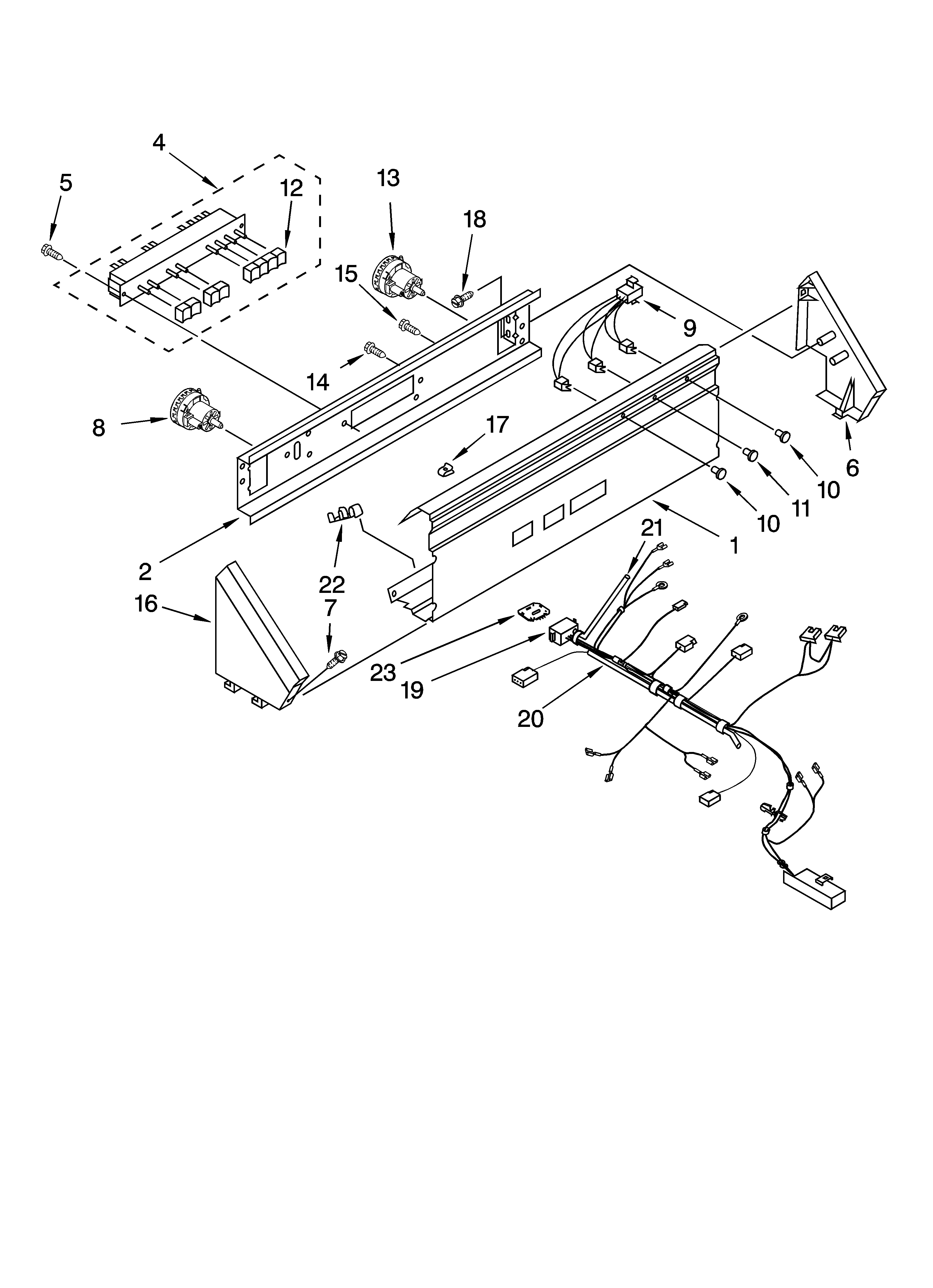Control panel parts