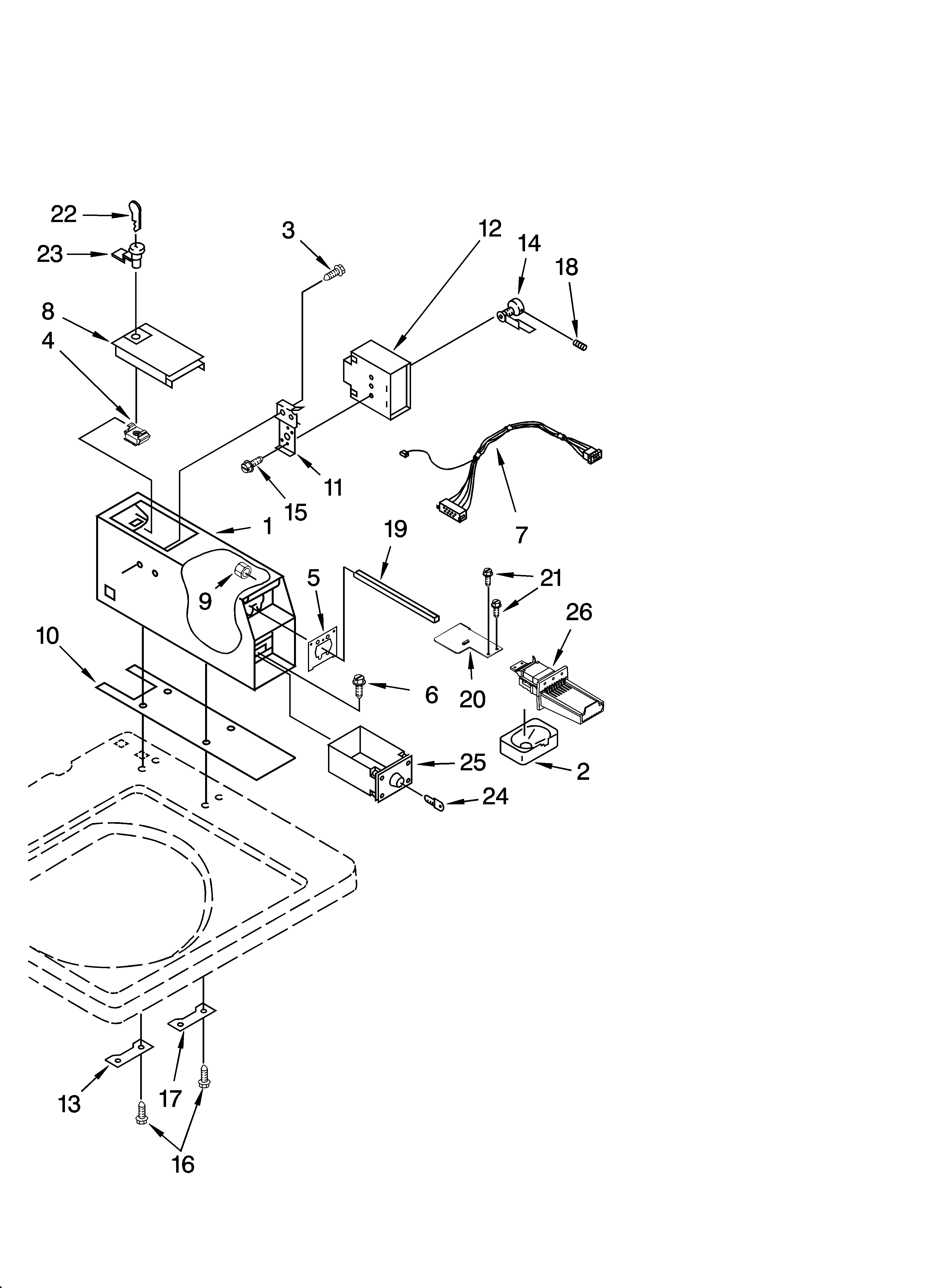 Meter case parts