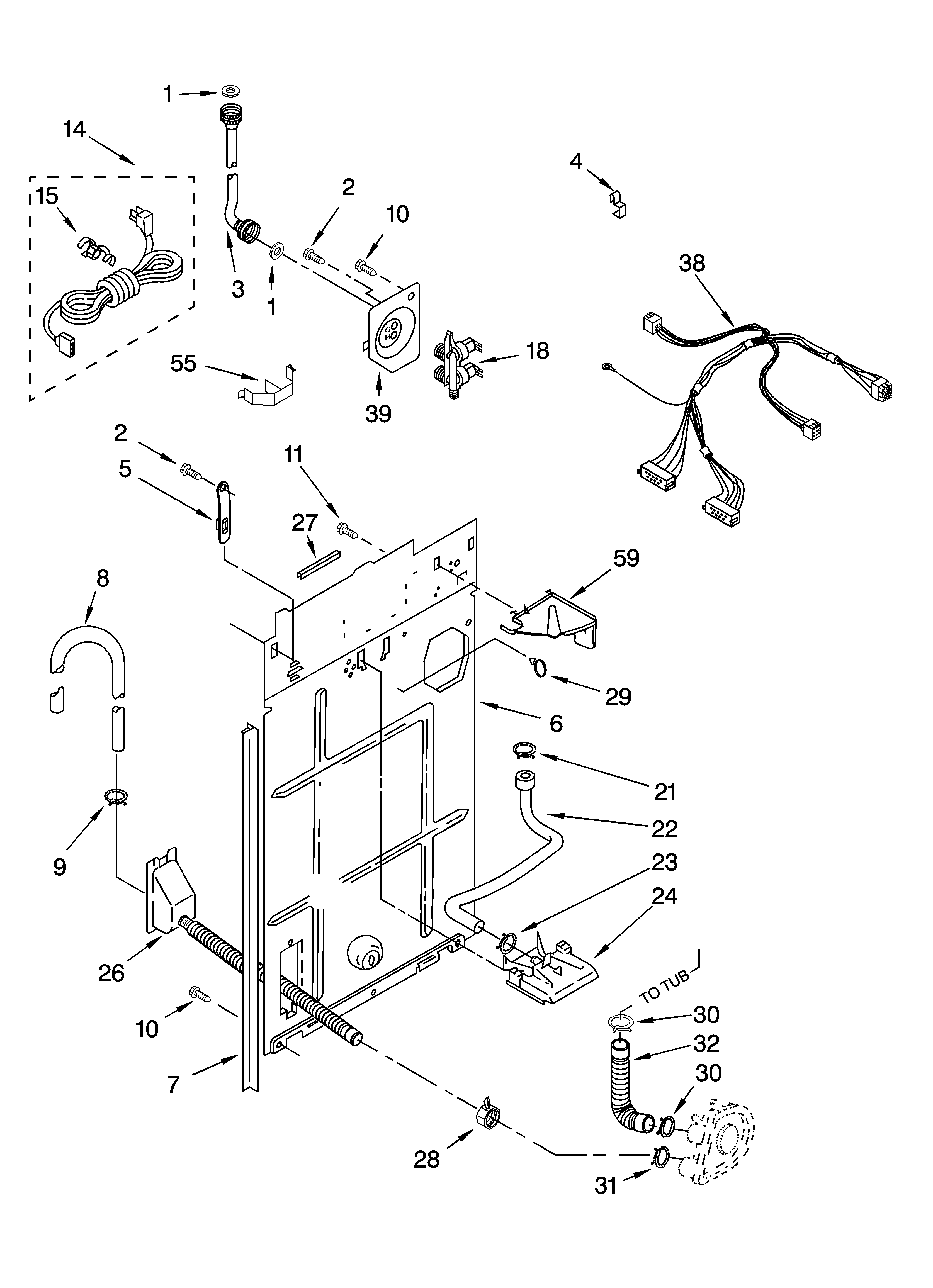 Rear panel parts