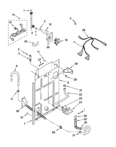 Rear panel parts