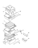Refrigerator shelf parts