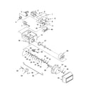 Kenmore 10655622501 motor and ice container parts diagram