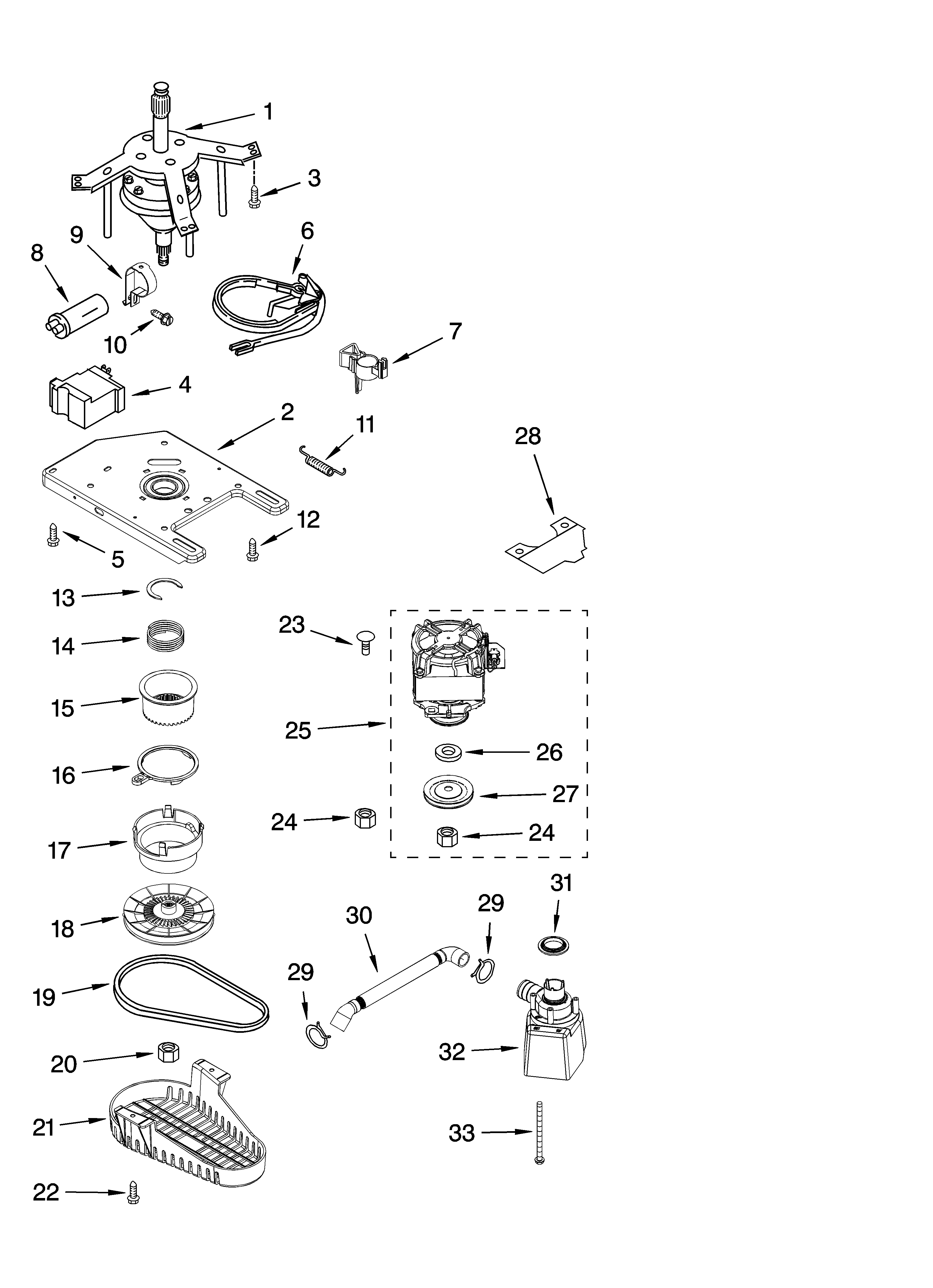 Transmission, motor and pump parts