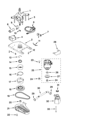 Transmission, motor and pump parts