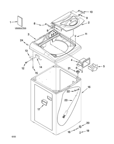 Top and cabinet parts