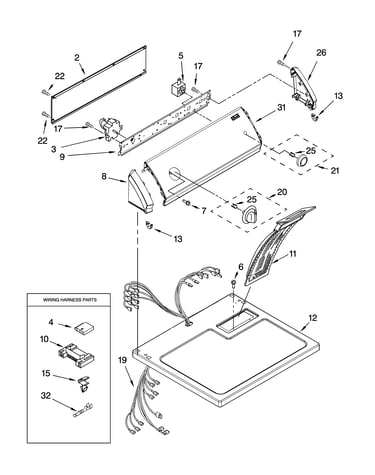 Top and console parts