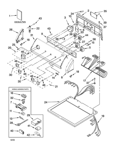 Top and console parts