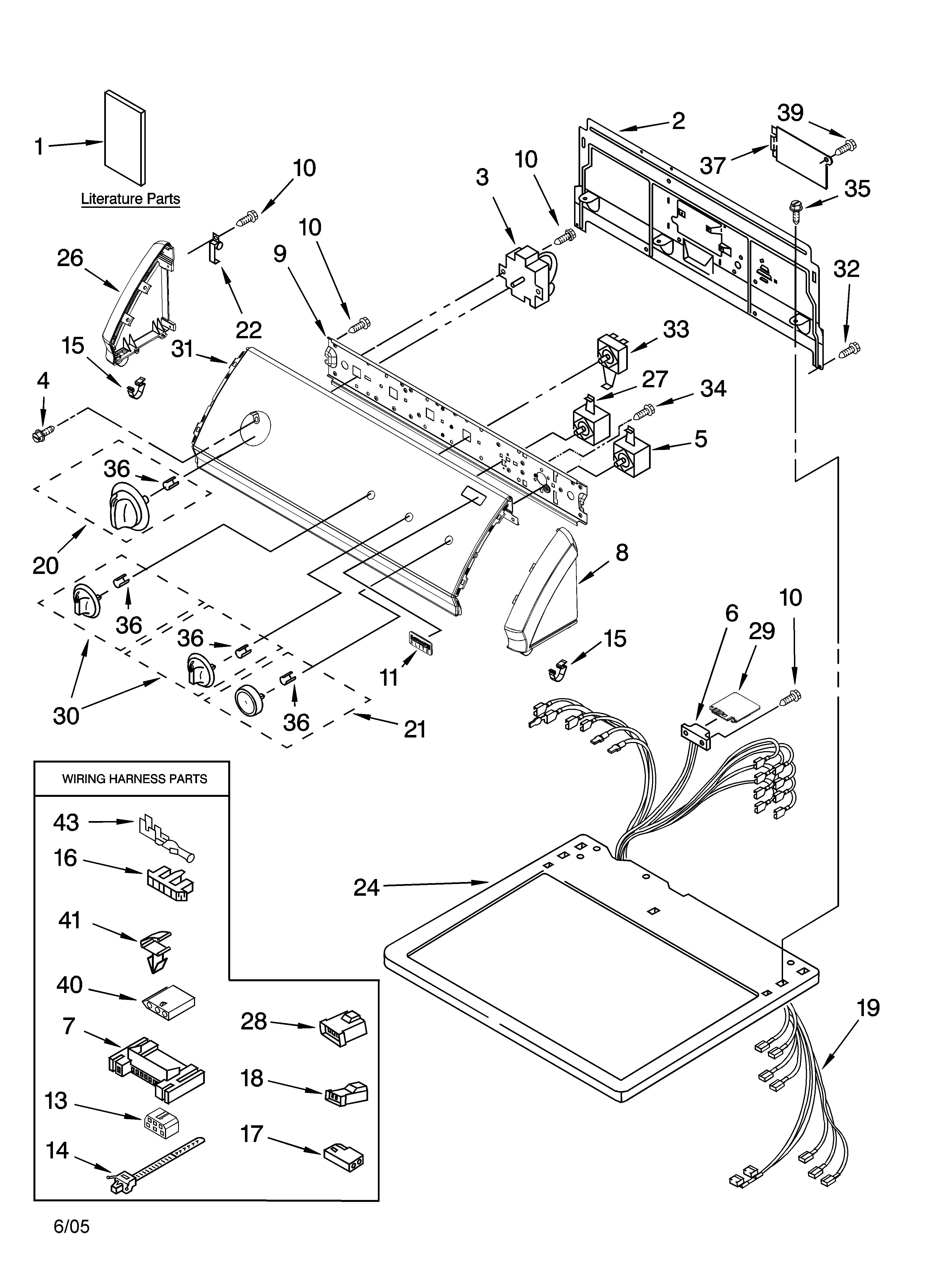 Top and console parts