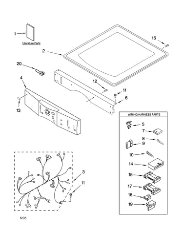 Top and console parts