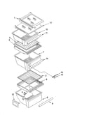 Refrigerator shelf parts