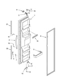 Freezer door parts