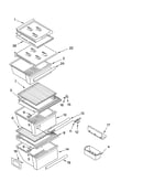 Refrigerator shelf parts