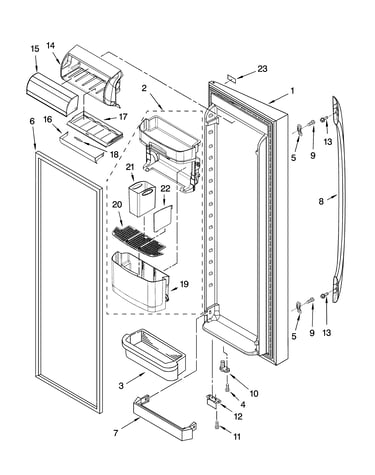 Refrigerator door parts