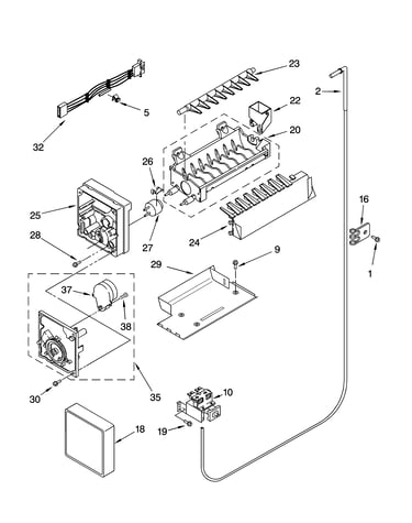 Icemaker parts, optional parts