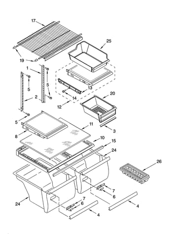Shelf parts