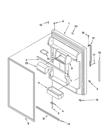 Refrigerator door parts