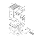 Kenmore 10664242402 shelf parts diagram