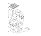Kenmore 10664253402 shelf parts diagram