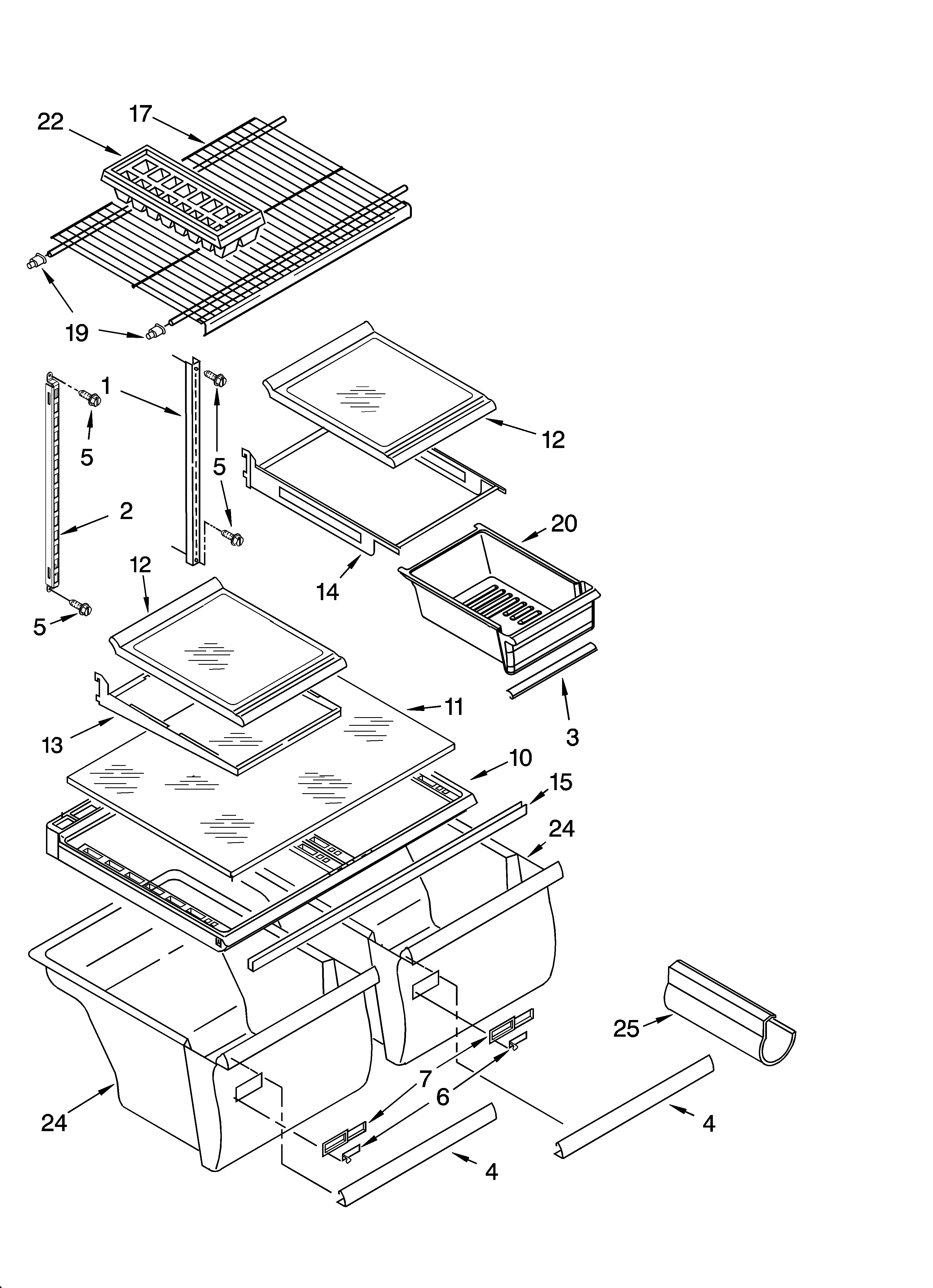 Shelf parts