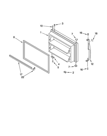 Freezer door parts