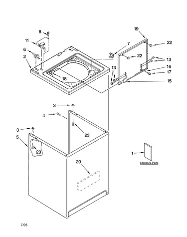 Top and cabinet parts
