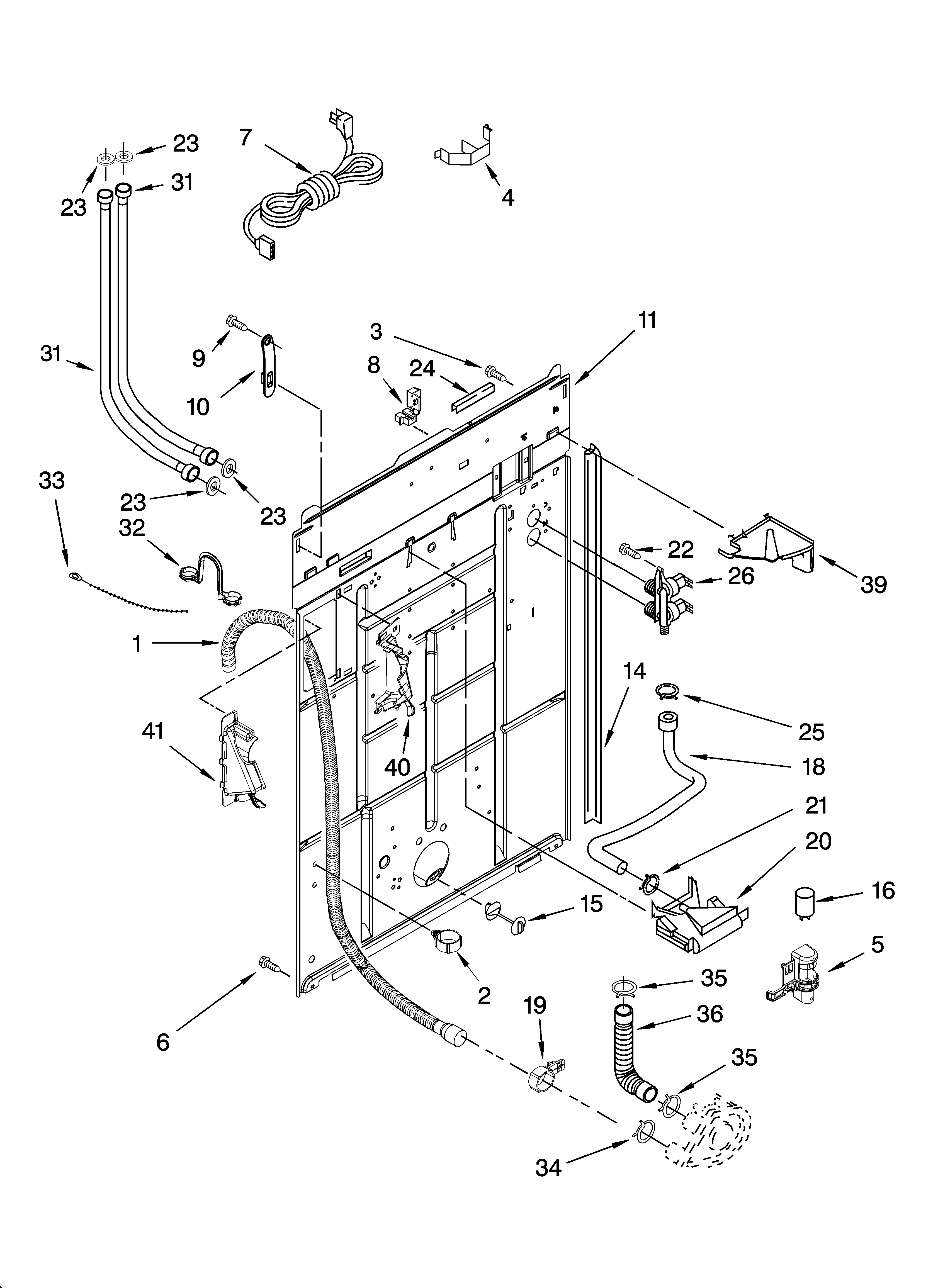 Rear panel parts