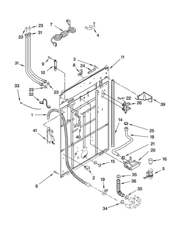 Rear panel parts