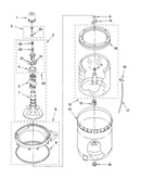 Agitator, basket and tub parts