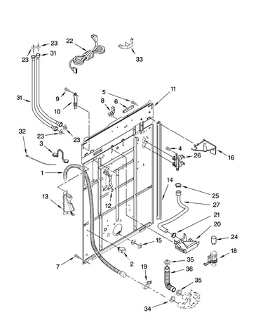 Rear panel parts