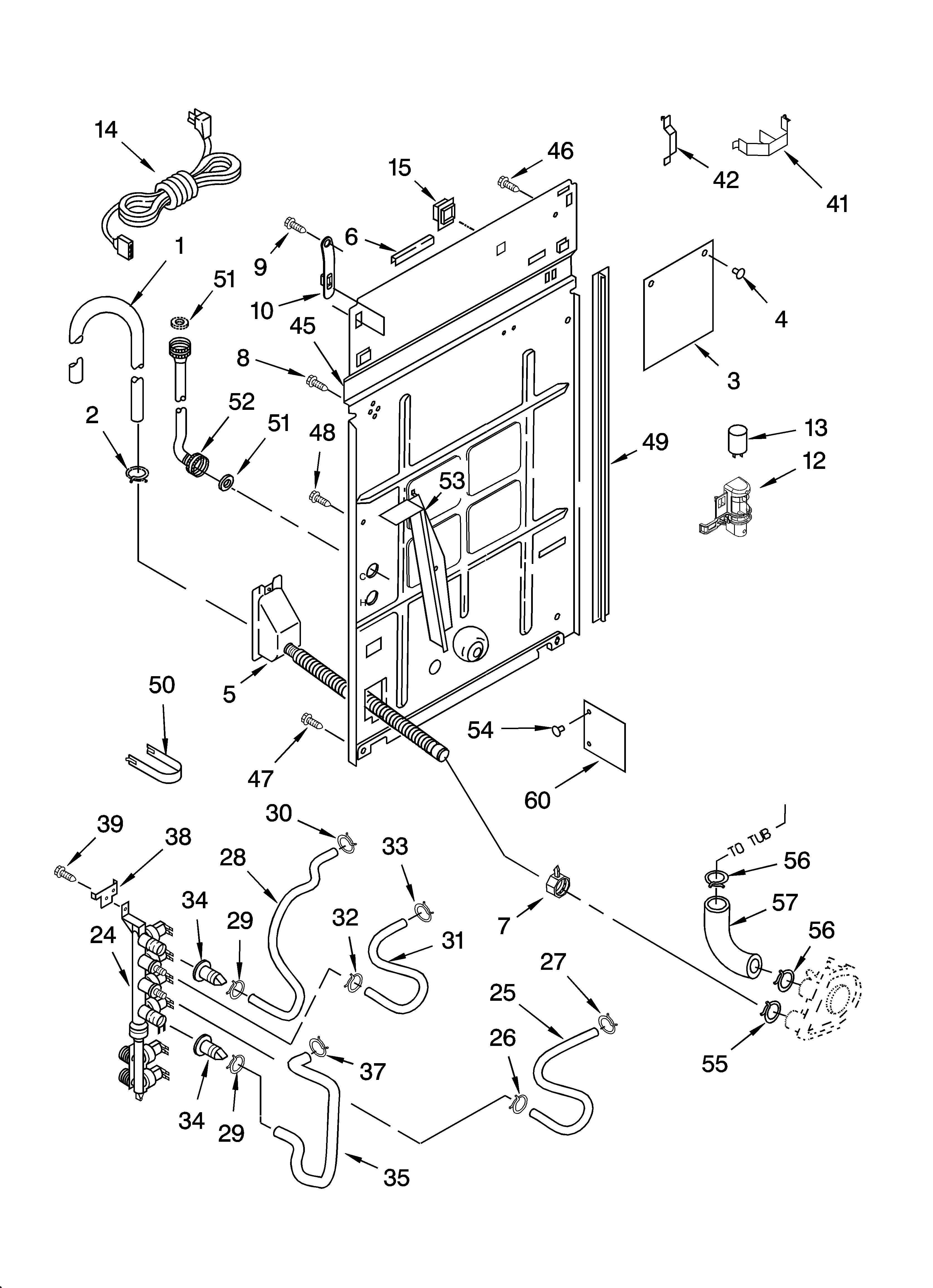 Rear panel parts