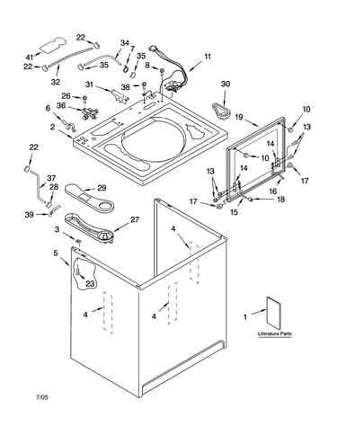 Top and cabinet parts
