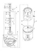 Agitator, basket and tub parts