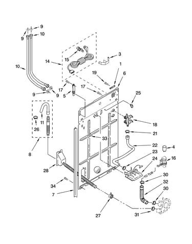 Rear panel parts