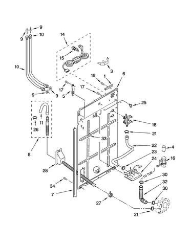 Rear panel parts