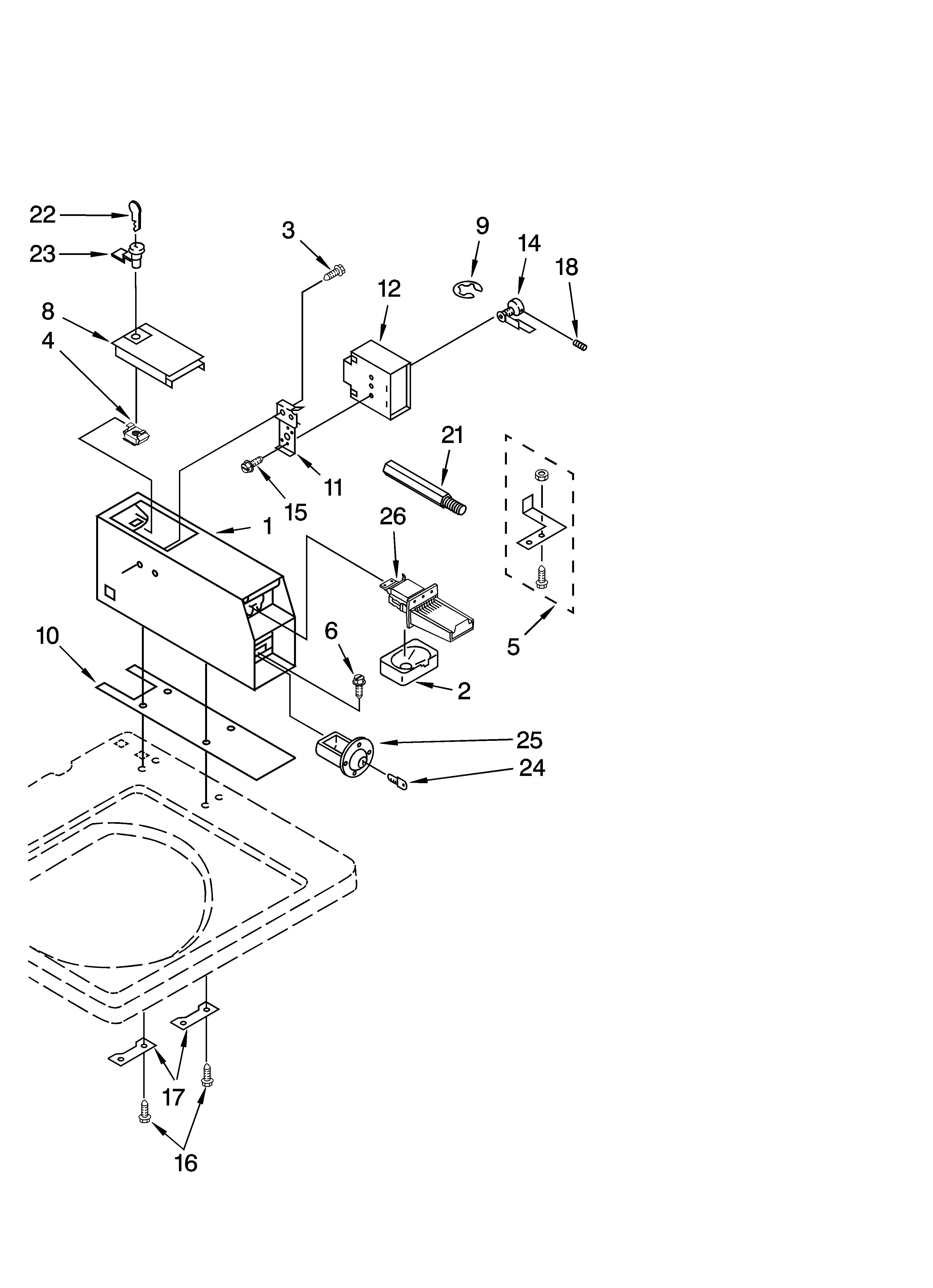 Meter case parts