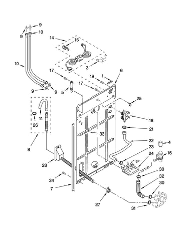 Rear panel parts