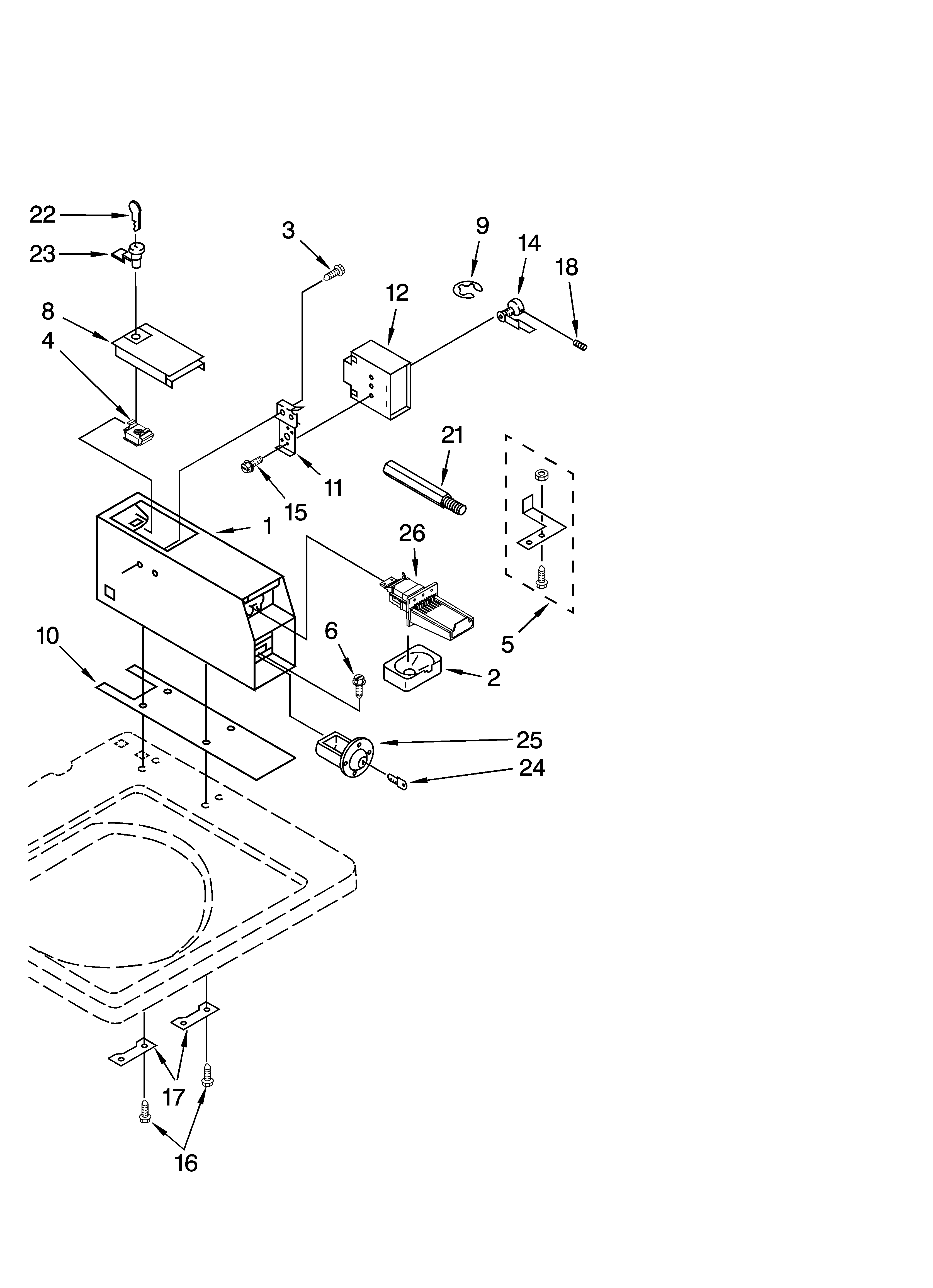 Meter case parts