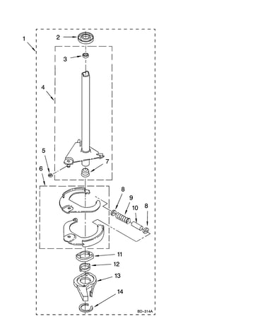 Brake and drive tube parts